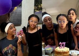 Nadia Nakai celebrates late AKA’s 37th birthday with Kairo and Lynn Forbes (Photos)